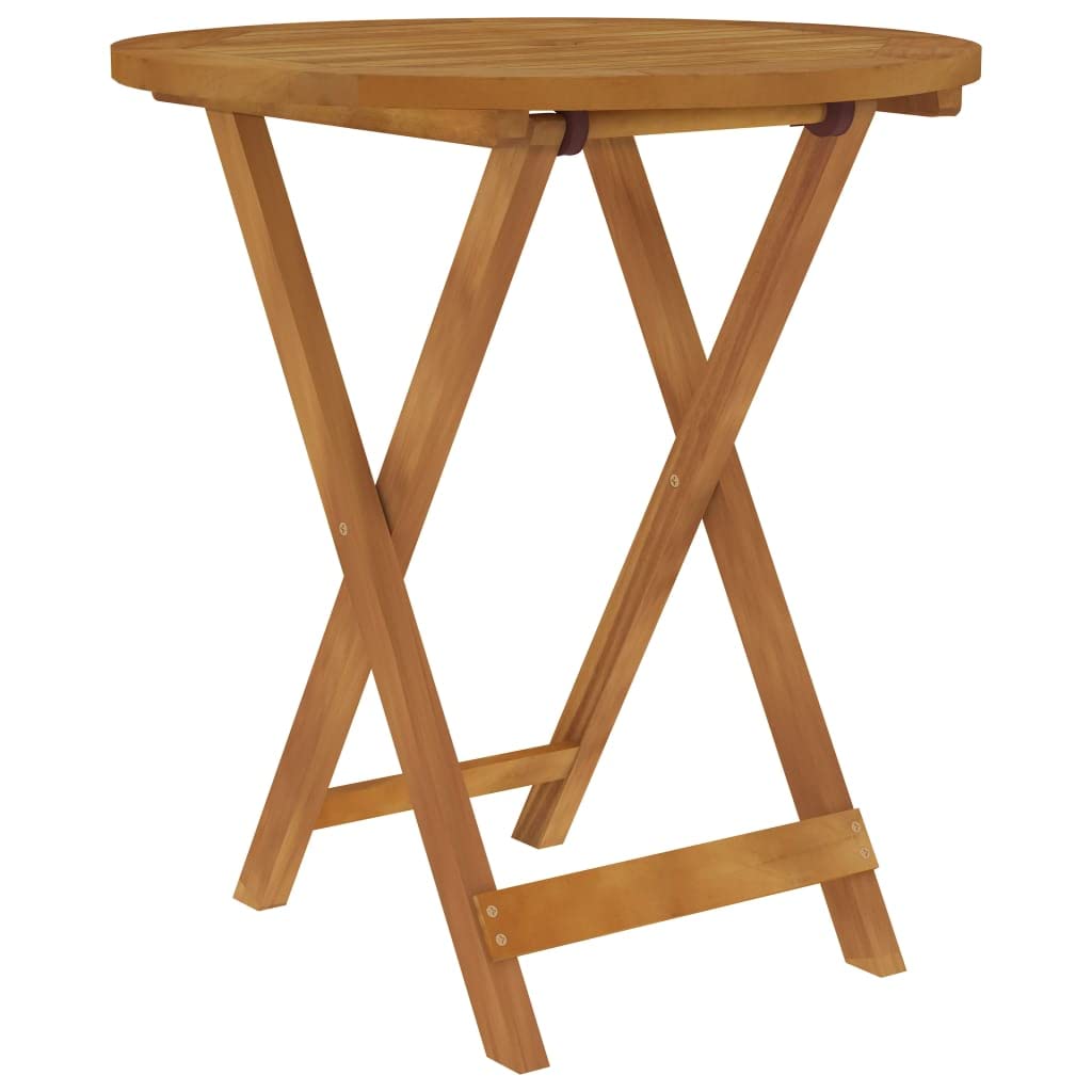 vidaXL Garten-Essgruppe 3-tlg. 70cm Akazie Klappbar Holz Set