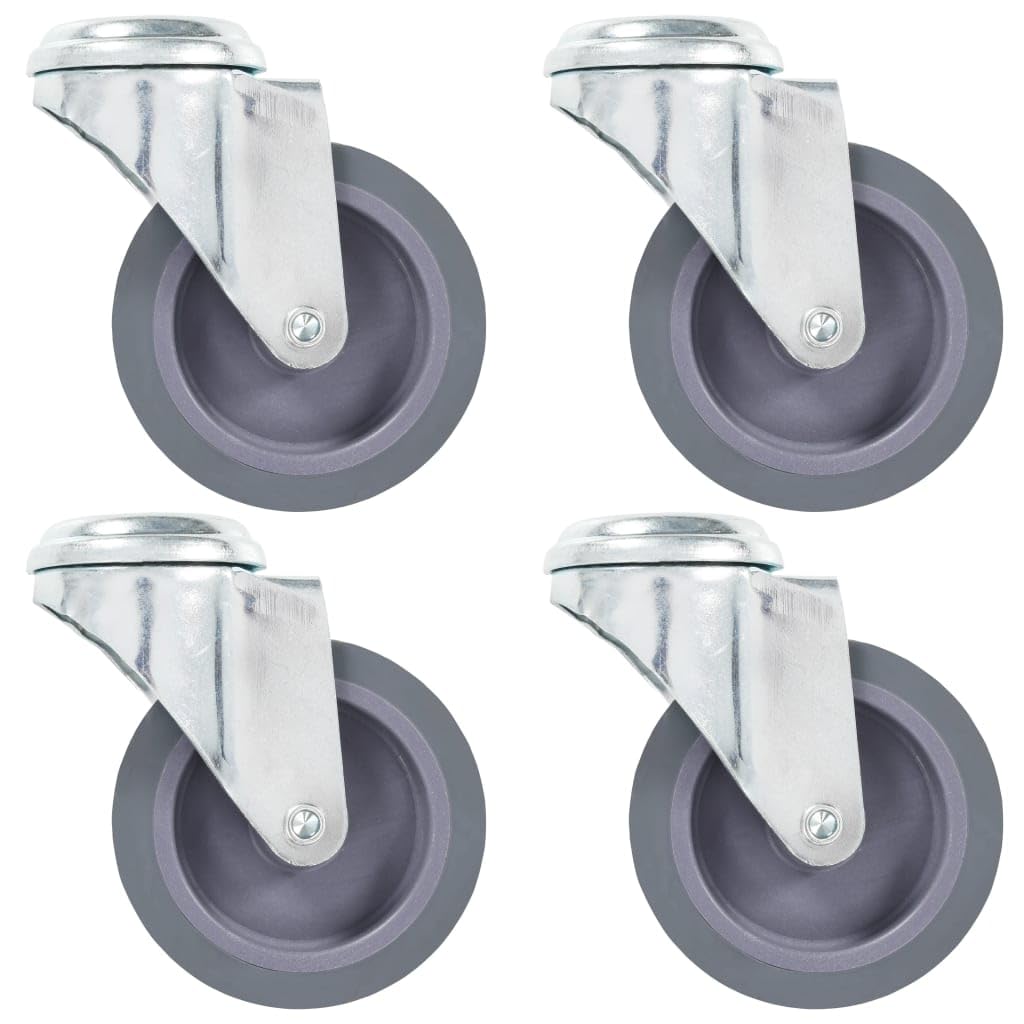 vidaXL Lenkrollen 75 mm Möbelrollen 4er-Set 180 kg