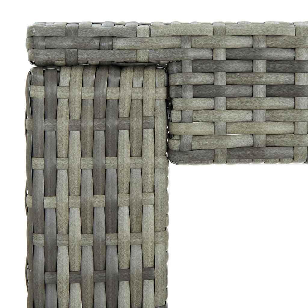 vidaXL Heim & Garten Gartenbar-Set 5-tlg grau Rattan
