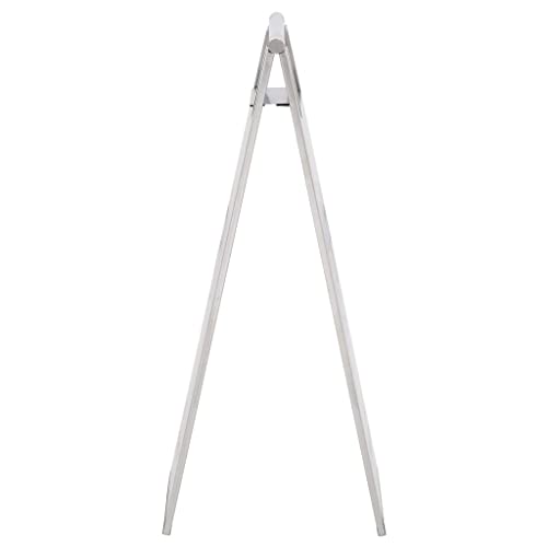 vidaXL Warnschild Parkschild Aufsteller Edelstahl Silber 58cm