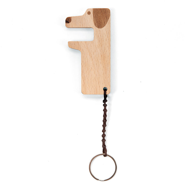 Kikkerland Pup Phone Stand Handyhalter Hund Holz