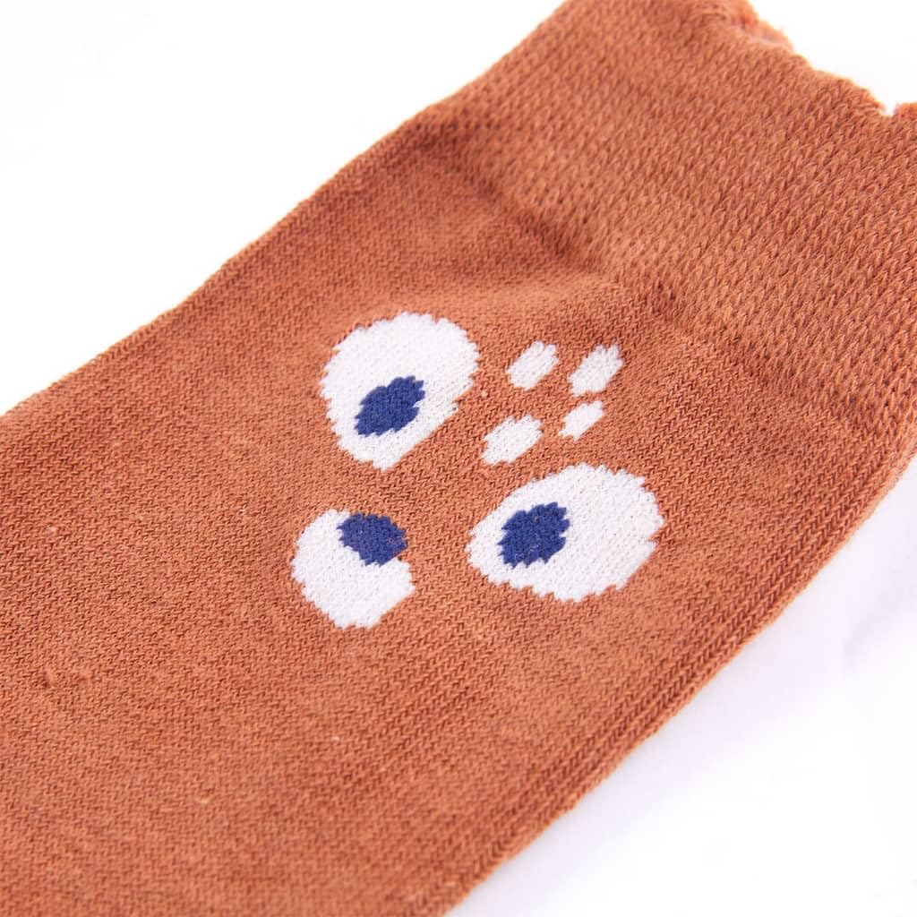 vidaXL Baby & Kleinkind Kindersocken 5 Paar 23-26 Tier-Design Baumwolle