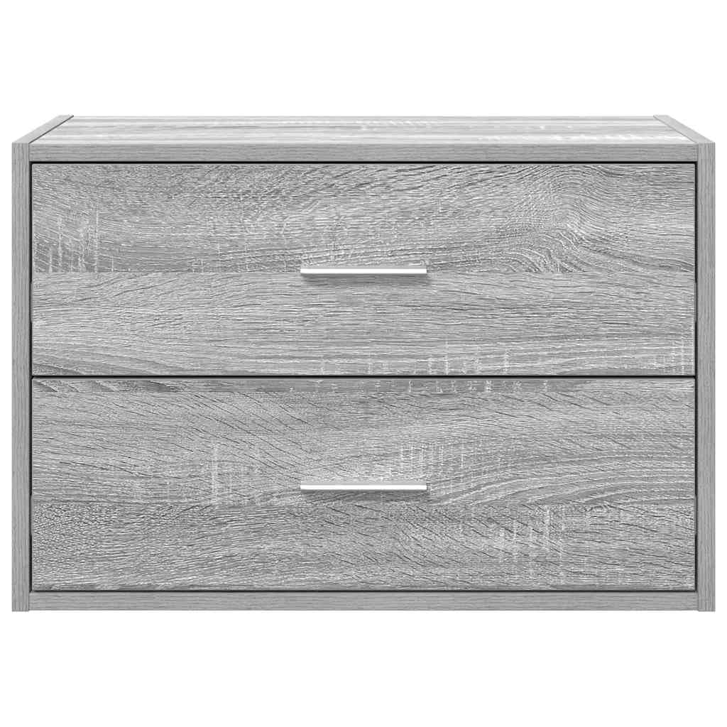 vidaXL Schrank 2 Schubladen Kommode Grau Sonoma 60x31x40