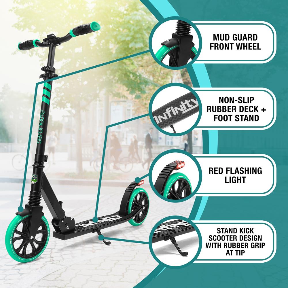Serenelife Scooters Kickscooter Aqua Alu-Deck 8 Zoll klappbar