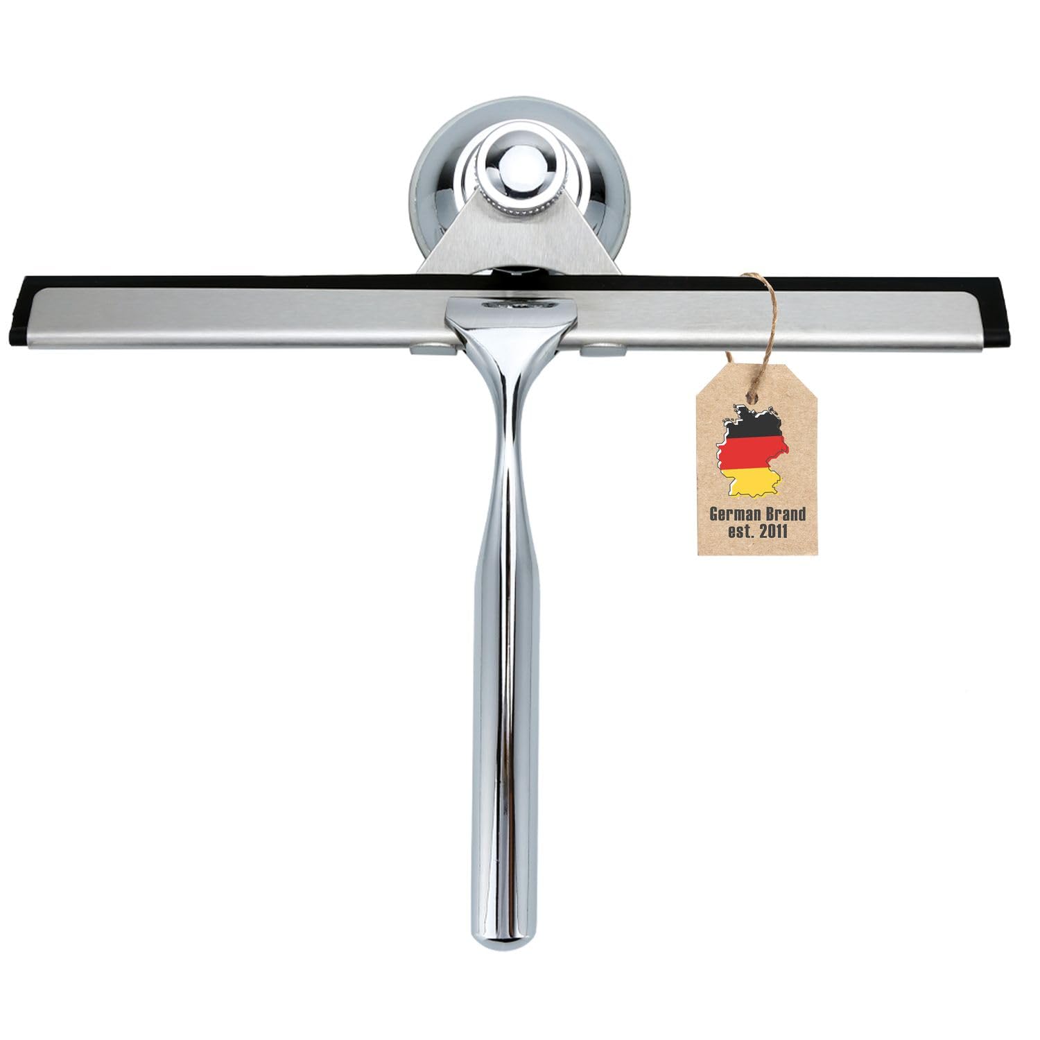 Intirilife Fensterabzieher Silber Edelstahl 25 cm