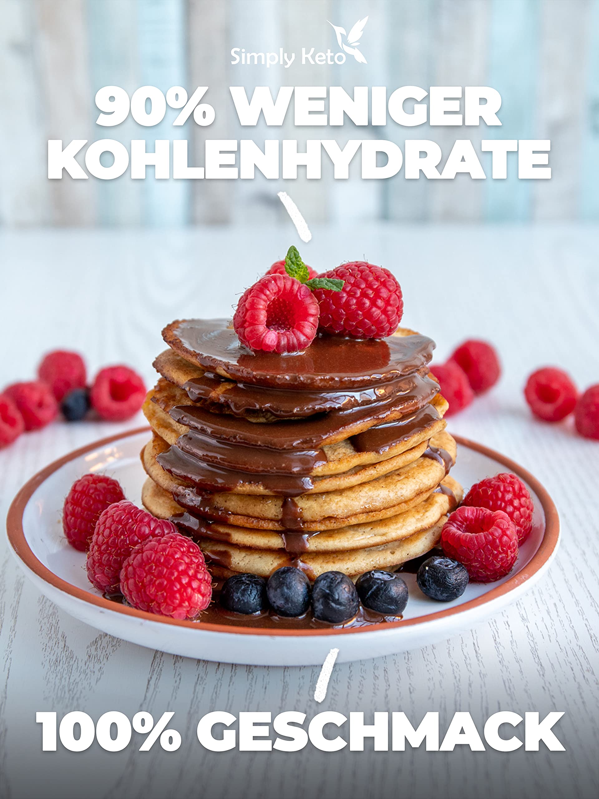 Simply Keto Pancake Mix Backmischung Low Carb 285 g glutenfrei