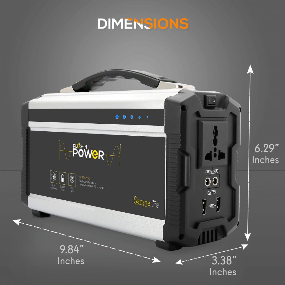 Serenelife Camping Outdoor Powerstation 60000mAh 222Wh