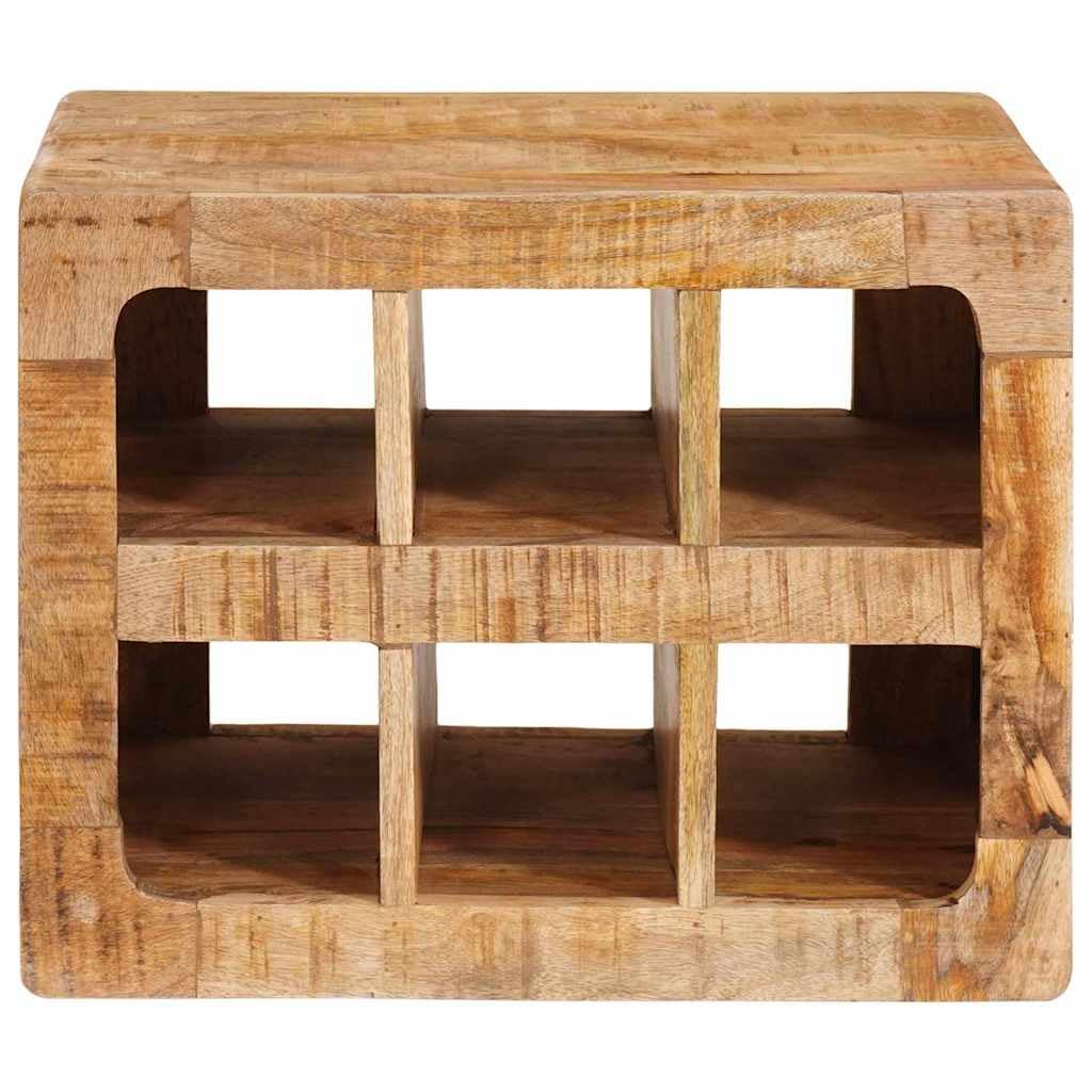 vidaXL Möbel Weinregal Braun Massivholz Mango 44x30x35 cm