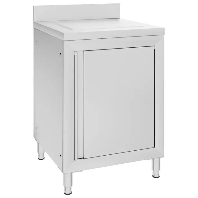 vidaXL Gastro Küchenschrank Edelstahl 60x60x96 Abtropffläche