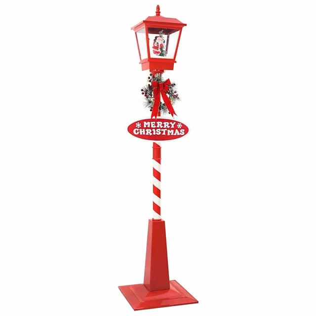 vidaXL Weihnachtsstraßenlampe Laterne Rot 180 cm LED