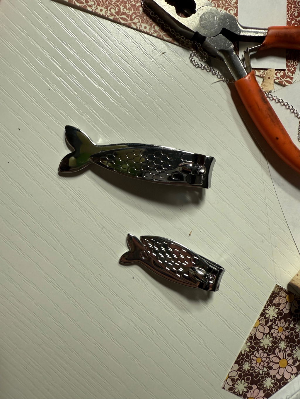 Kikkerland Big Fish Nagelknipser Set 2tlg Fisch Maniküre