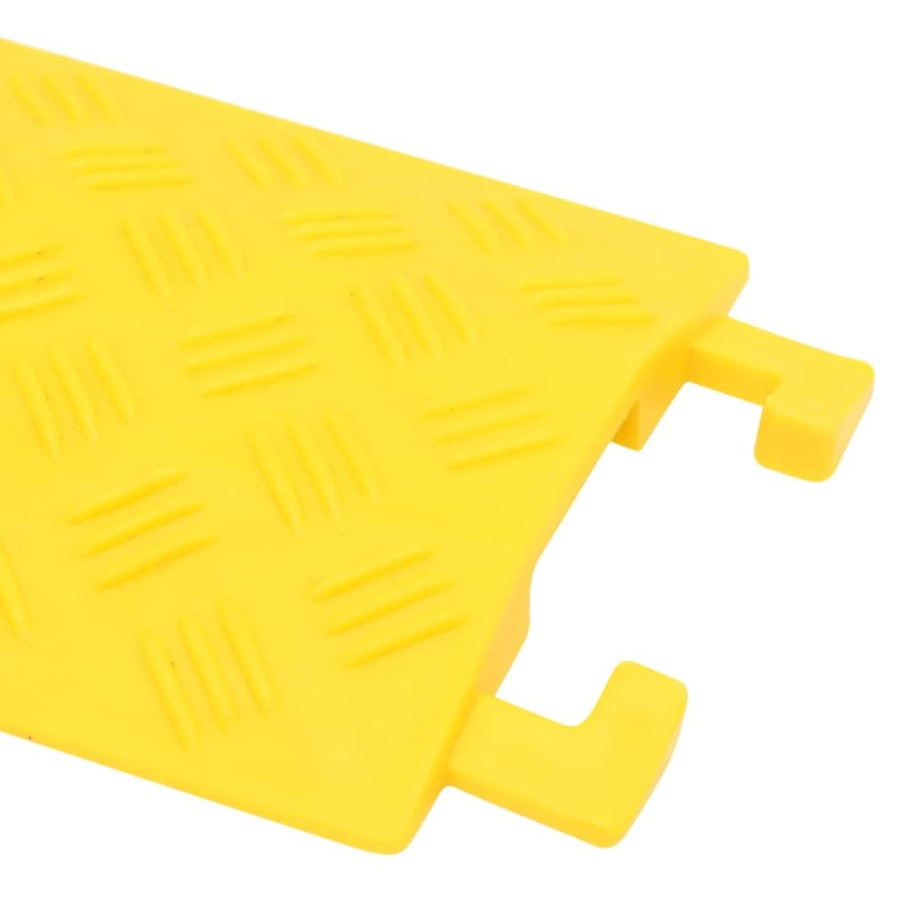 vidaXL Kabelbrücke 4er Set 98,5 cm Rampe gelb PVC