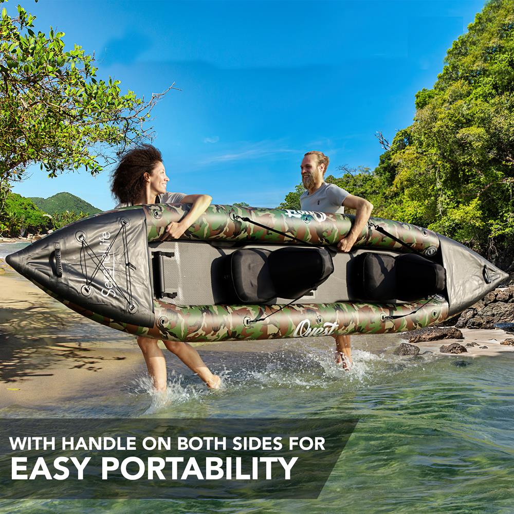 Serenelife Pool Set Kajak 2 Personen Camo 300 kg