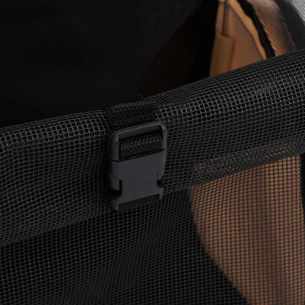 vidaXL Hundetrolley Transporttasche Sandfarbe Faltbar Rucksack