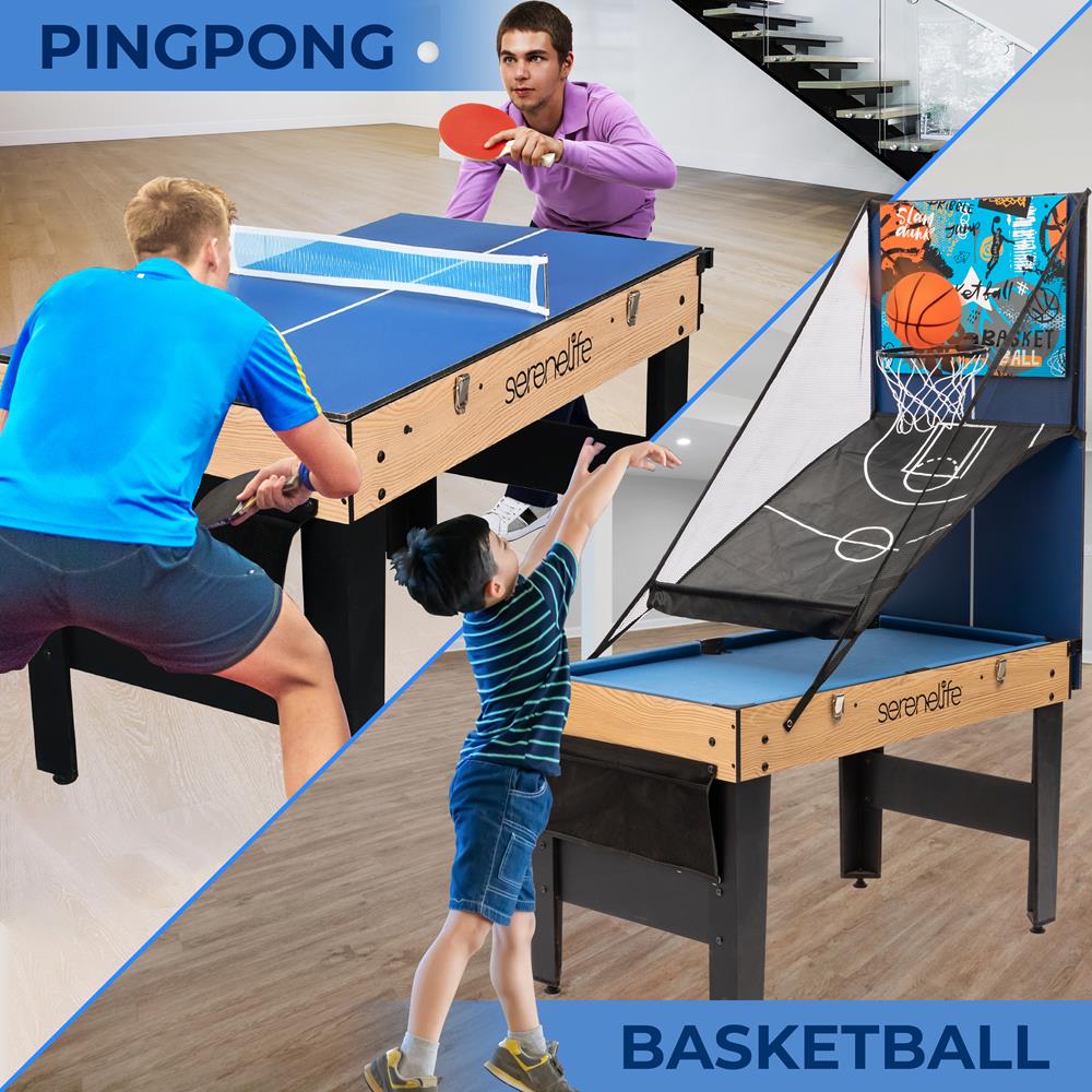 Serenelife Game Tables Spieltisch 6-in-1 48" MDF