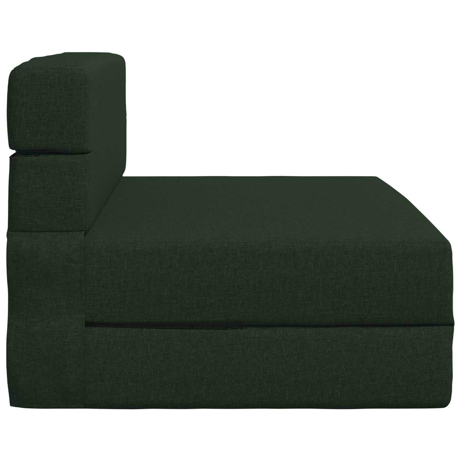 vidaXL Möbel Klappsofa Bett Dunkelgrün 100 cm Stoff Schaumstoff