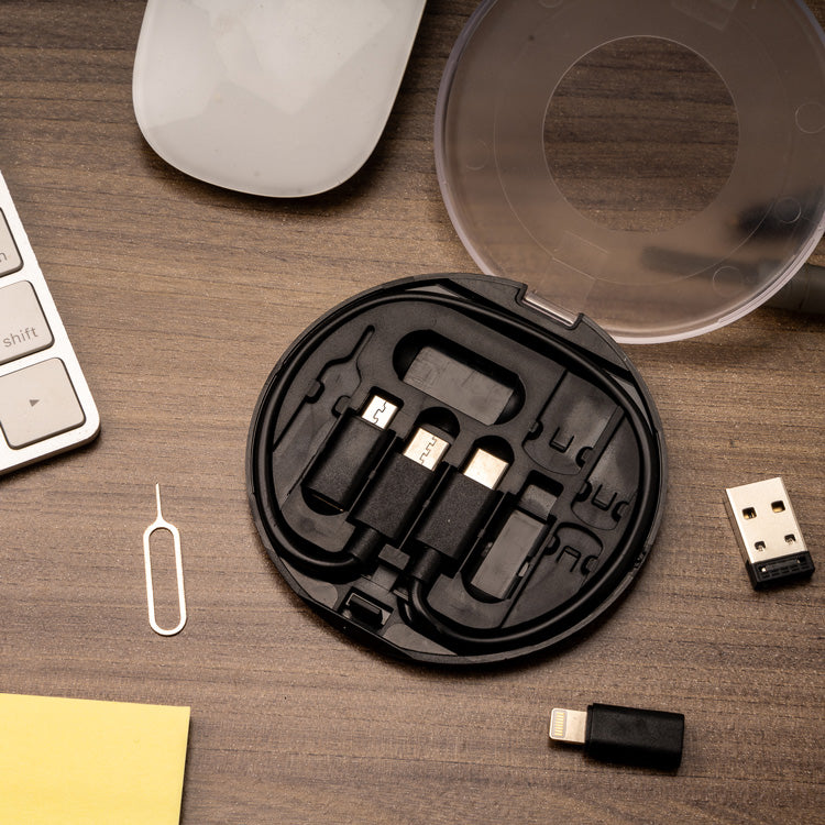 Kikkerland On-The-Go Travel Buddy Kabelset USB-C