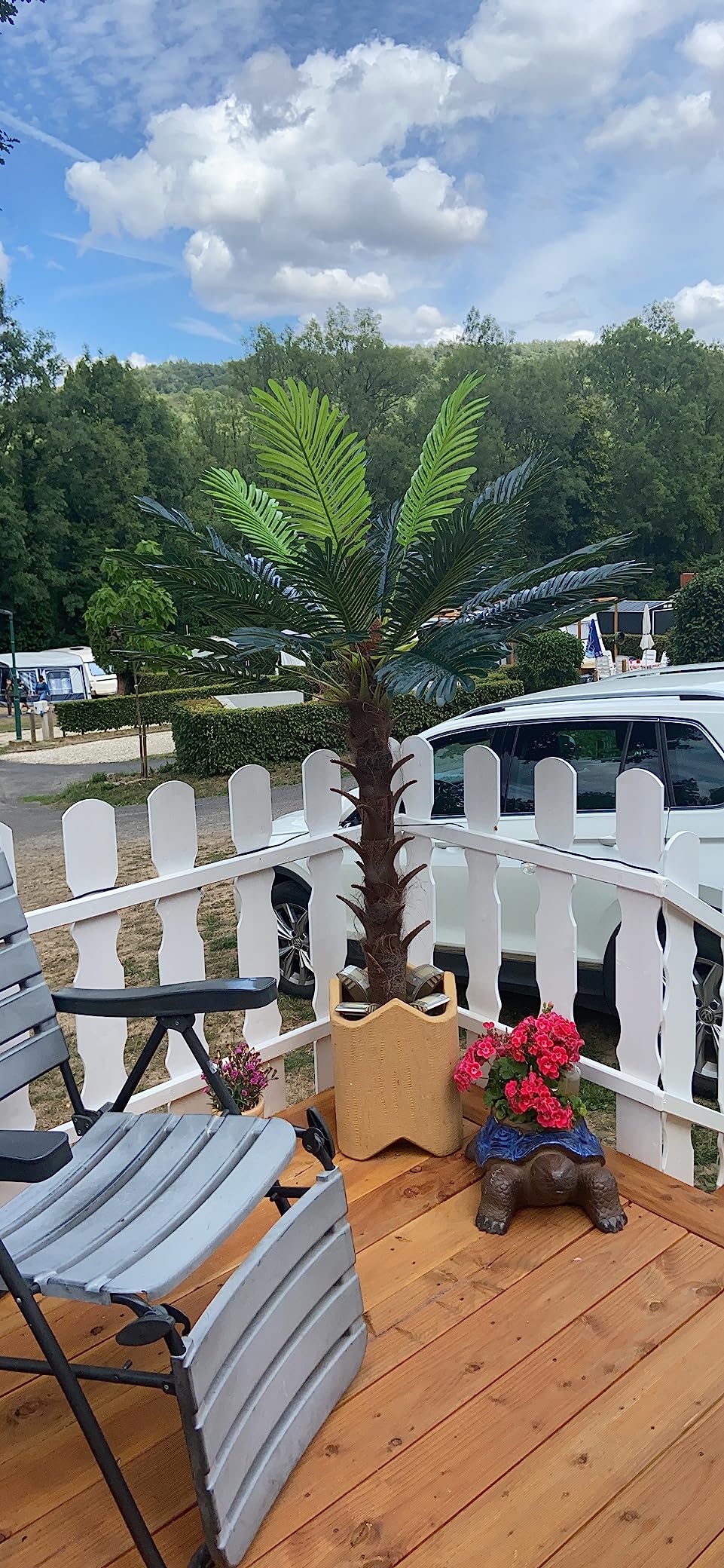 vidaXL Cycas Künstliche Palme 80 cm Grün mit Topf Deko