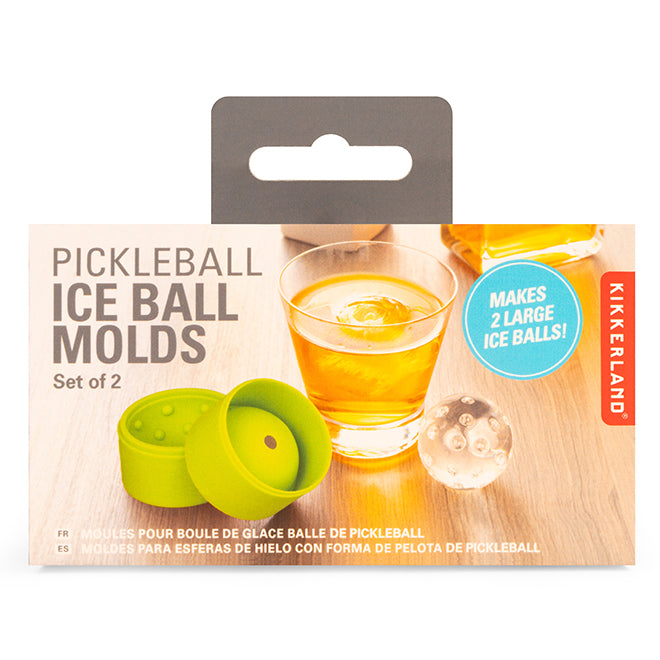 Kikkerland Kitchen Eiskugelform Pickleball 2er Set Silikon