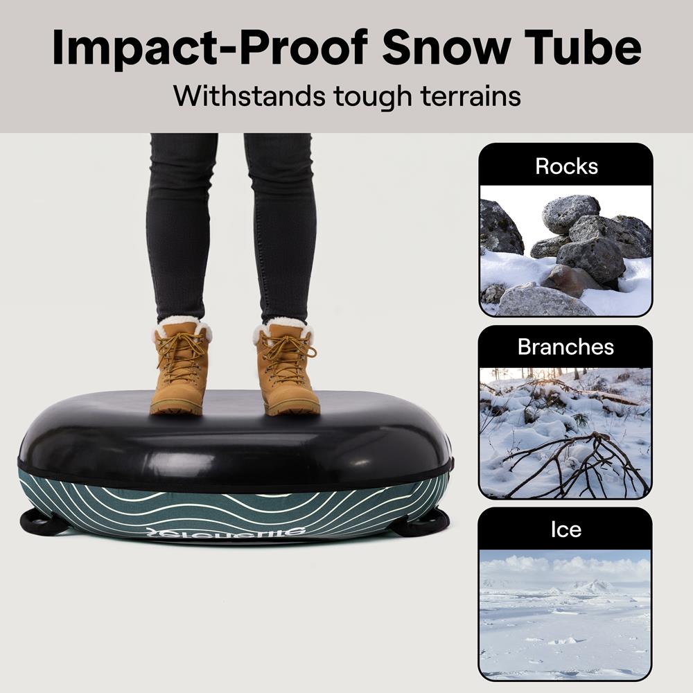 Serenelife Kids Play Snow Tube 40 Zoll Schneereifen grün