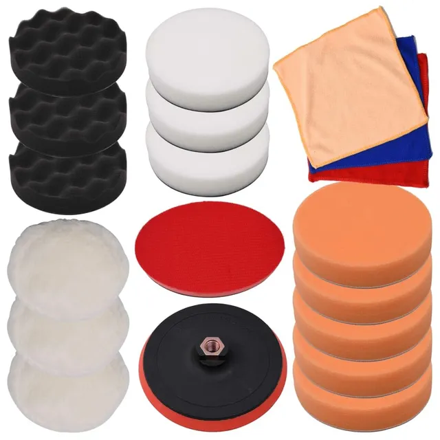 vidaXL Polierschwamm-Set 150 mm 18-tlg. fürs Auto