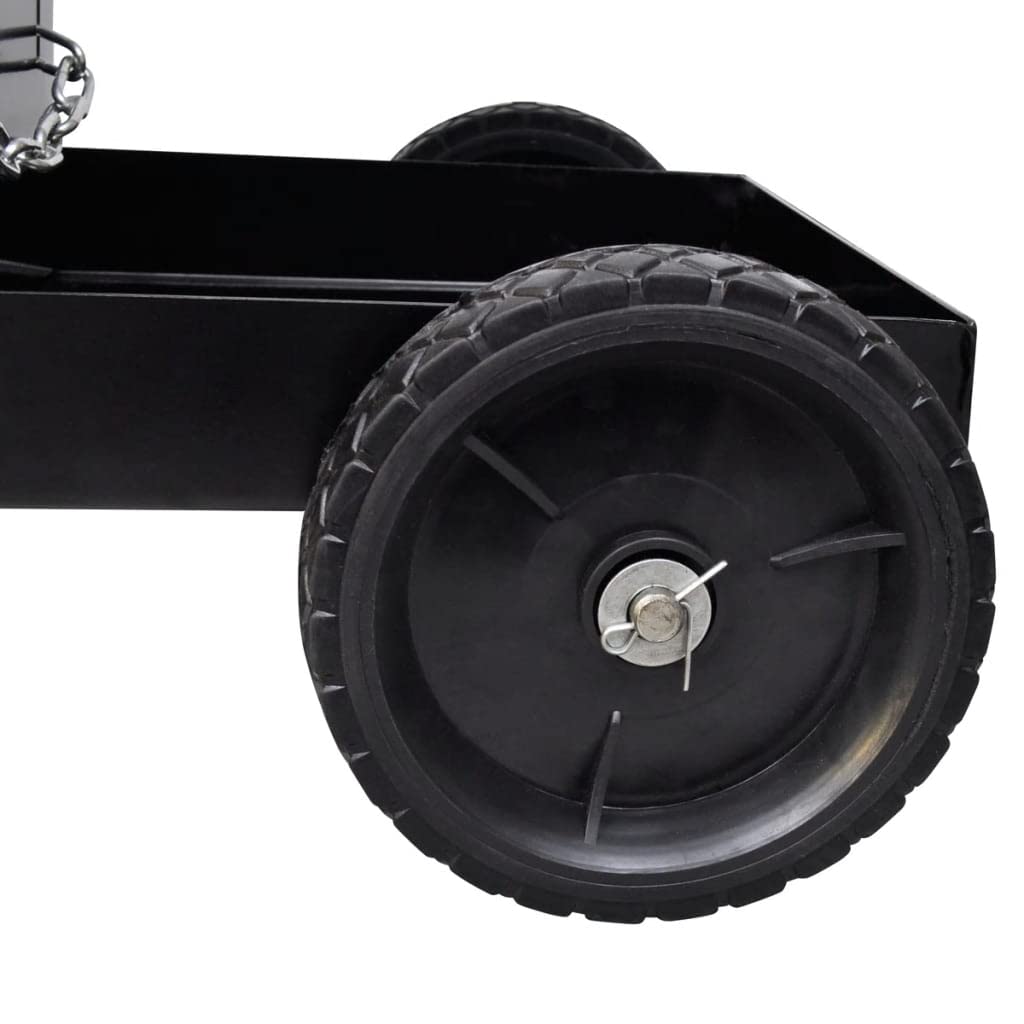 vidaXL Schweißwagen Handwagen Schwarz Stahl 40 kg 3 Regale