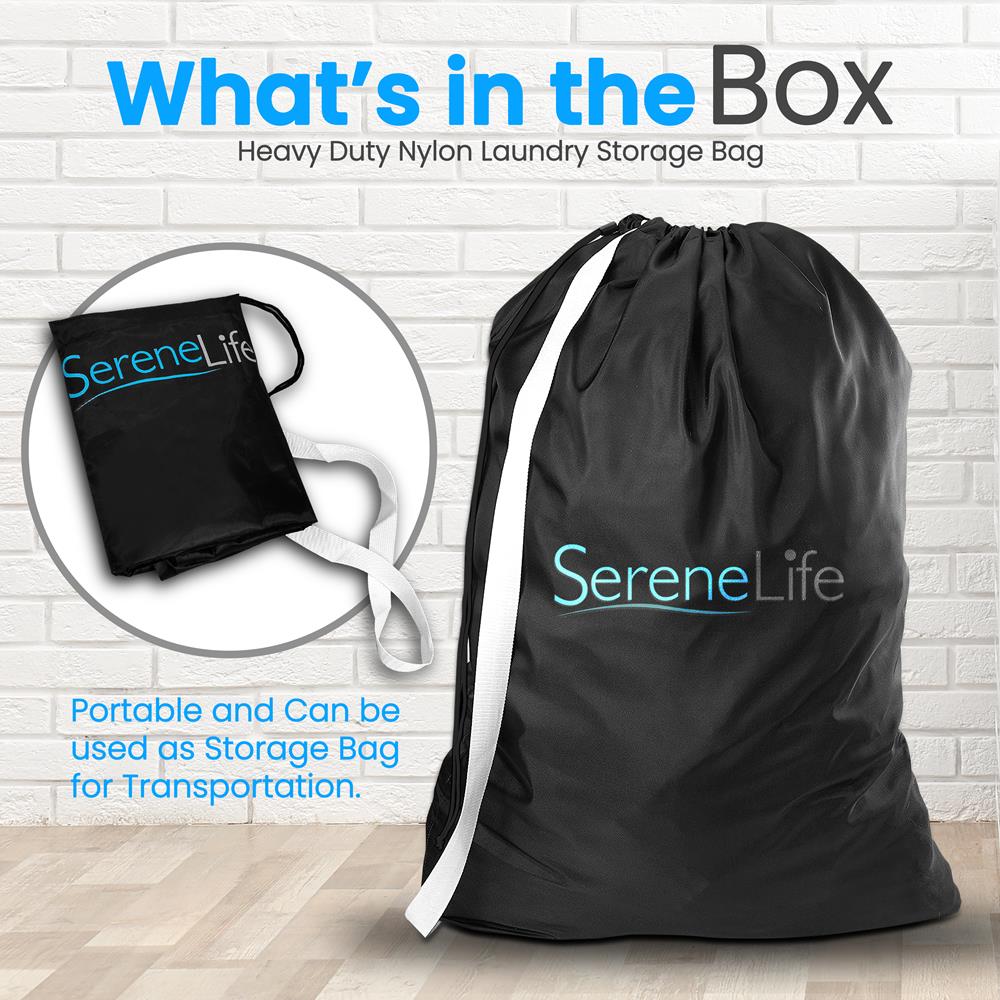 Serenelife Wäschesack Nylon mit Kordelzug Waschbar