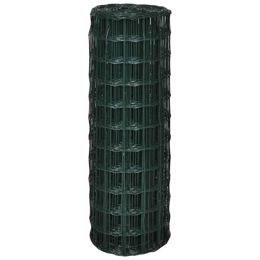 vidaXL Heimwerkerbedarf Euro-Zaun Gitterzaun 10x1,2 m grau PVC