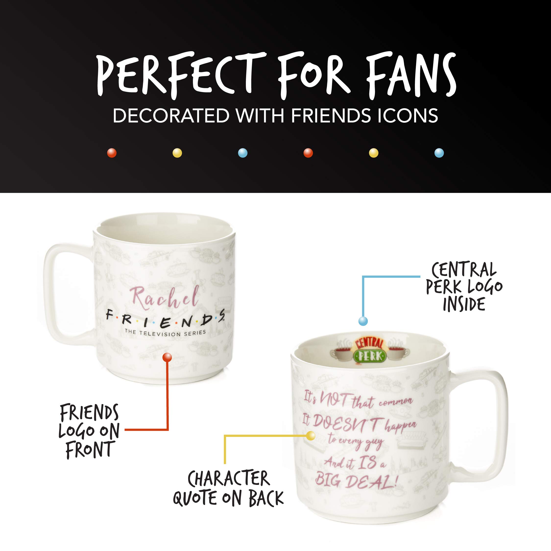 Paladone Friends Rachel Kaffeetasse Keramik mit Spruch