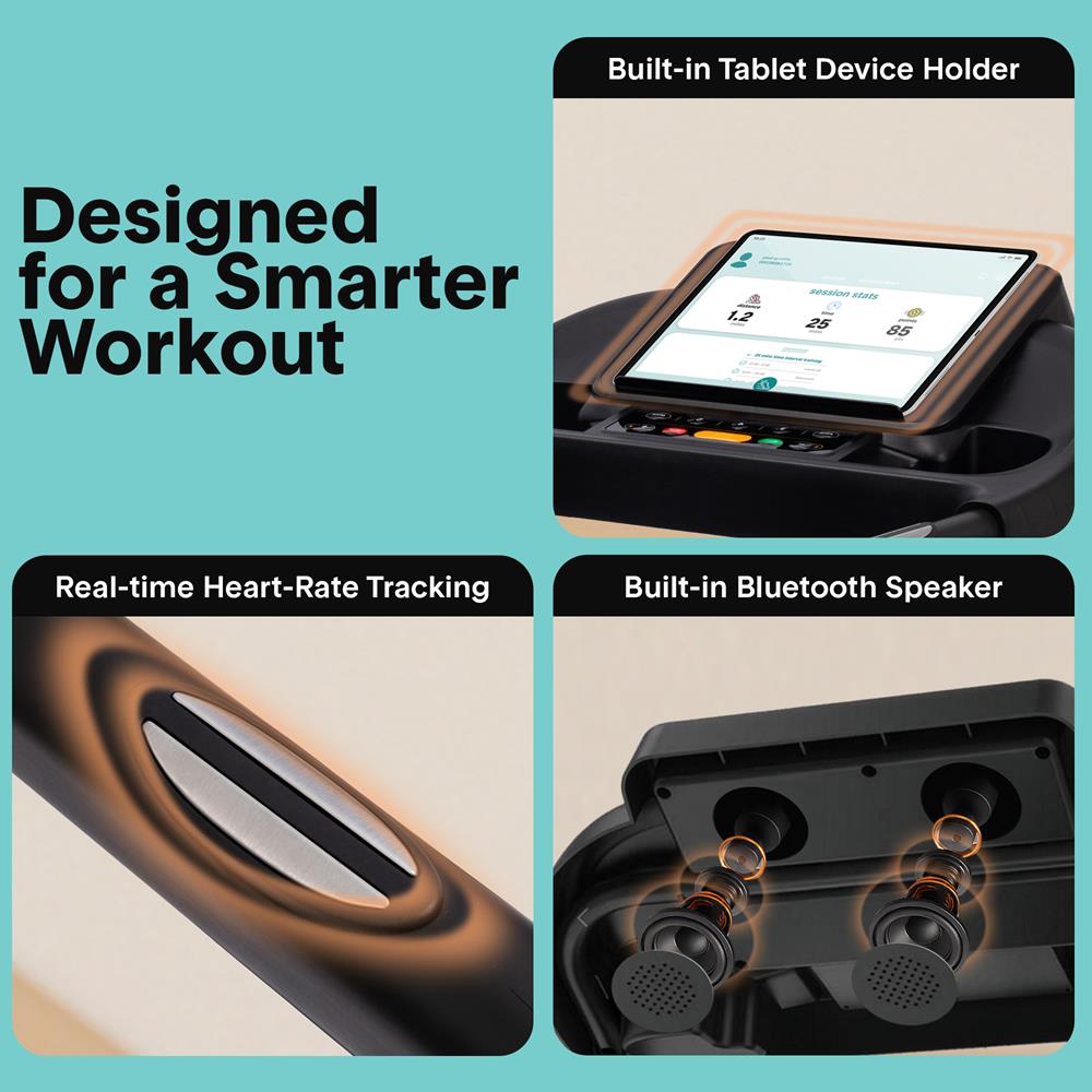Serenelife Fitness Laufband klappbar Bluetooth 2,5 PS mit App