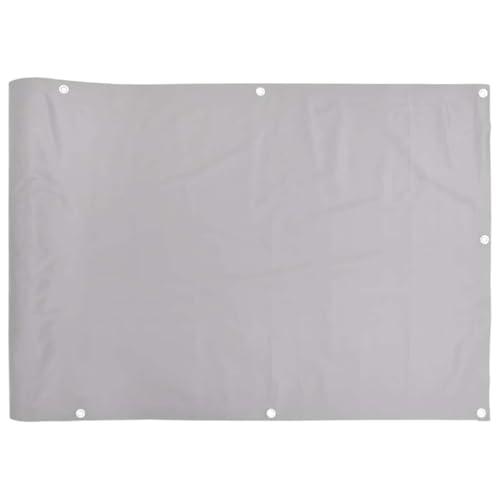 vidaXL Heim & Garten Sichtschutz Grau PVC 1000x90cm Ösen