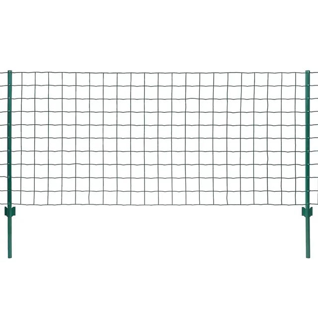 vidaXL Heim & Garten Metallzaun 20x0,8 m Grün