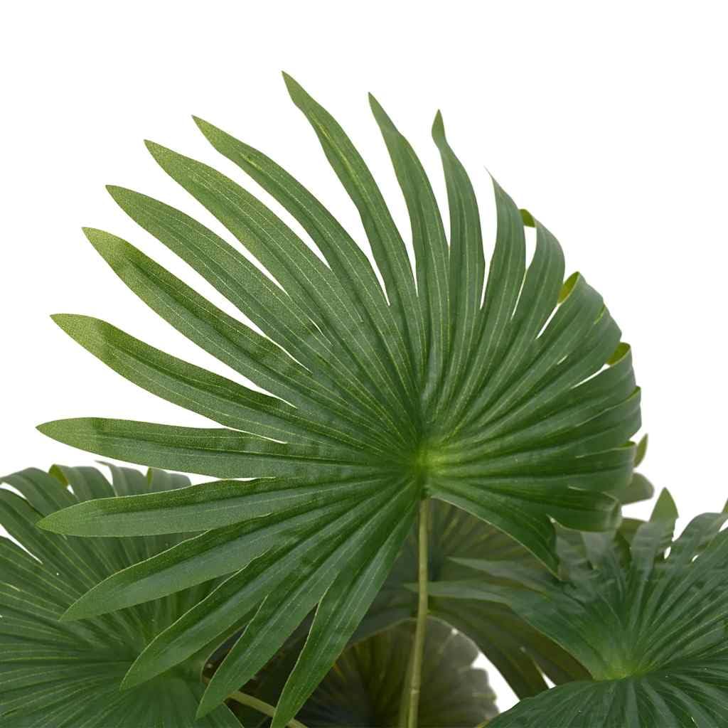 vidaXL Palme Künstlich 9 Blätter 65 cm Grün mit Topf