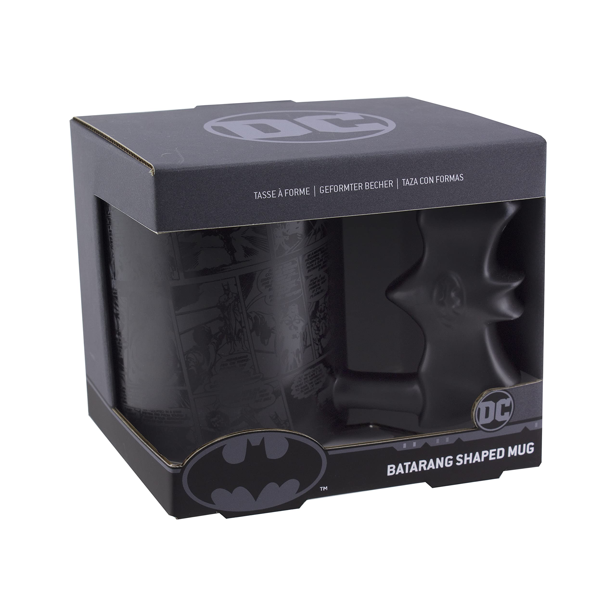 Paladone Drinkware Batman Becher Modern Batarang-Griff 450 ml schwarz