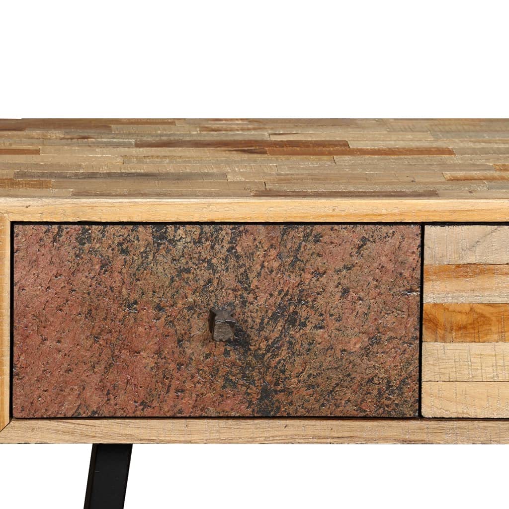 vidaXL Möbel Konsolentisch Teak 120x30x76 cm Vintage
