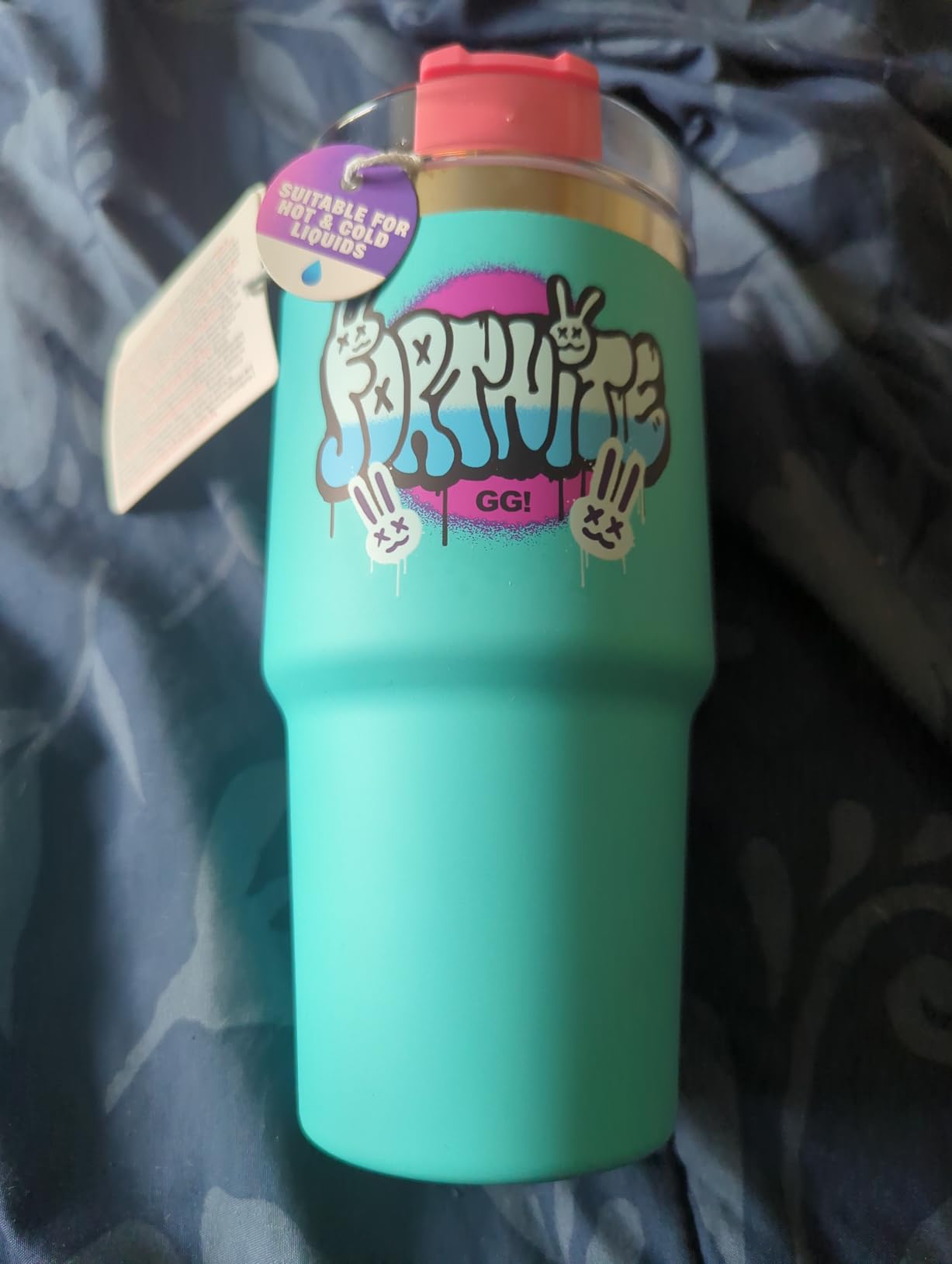 Paladone Drinkware Fortnite Thermobecher 600 ml Blau isoliert