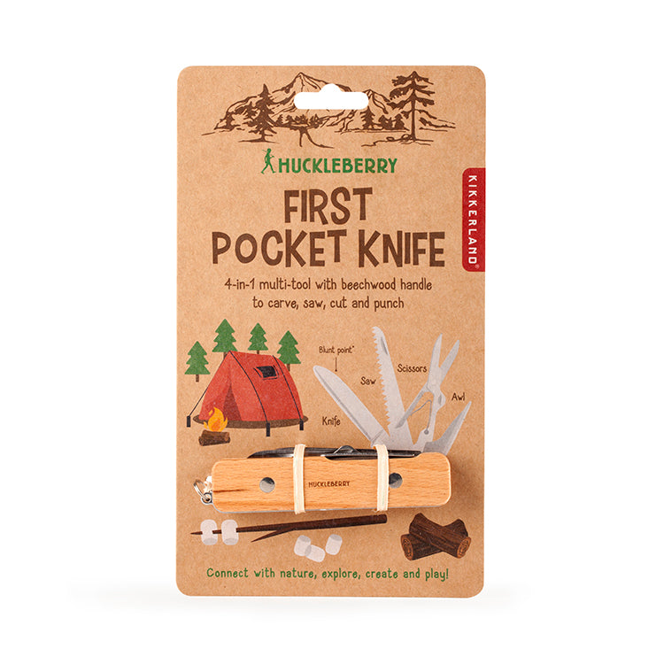 Kikkerland Huckleberry Taschenmesser Kinder 4-Funktion