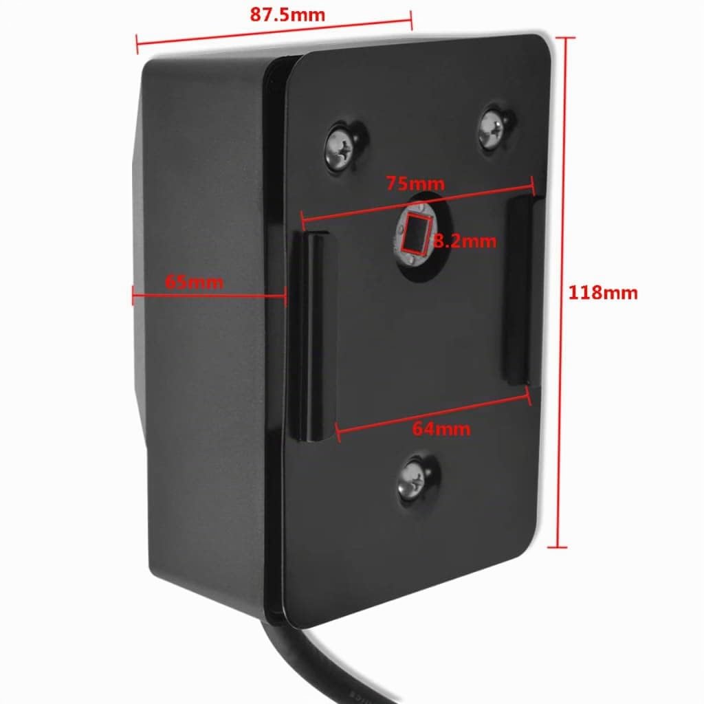 vidaXL Grillspießmotor 4 W Grillmotor Schwarz mit Kabel