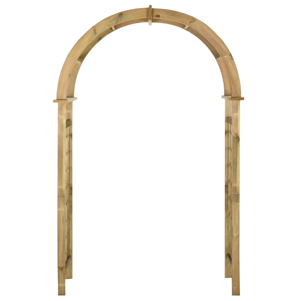vidaXL Heim & Garten Rosenbogen Kiefer grün 130x215 cm