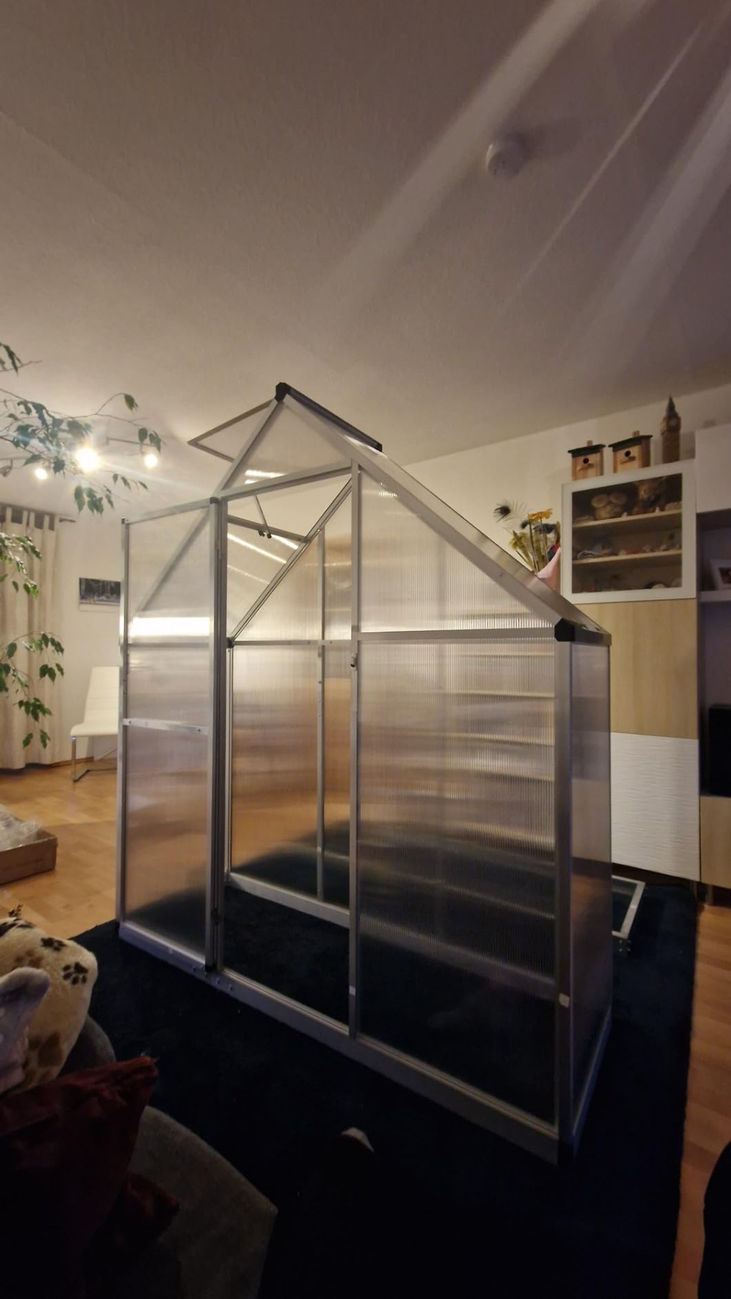 vidaXL Heim & Garten Gewächshaus 169x58x195 cm Grün Alu