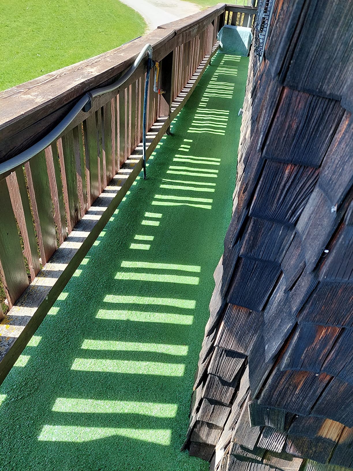 vidaXL Kunstrasen Rasenteppich 0,5x5m 7-9mm Grün UV-beständig