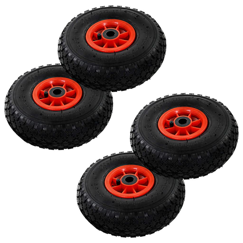 vidaXL Sackkarrenräder 3.00-4 Gummi 245x82 2 Stück