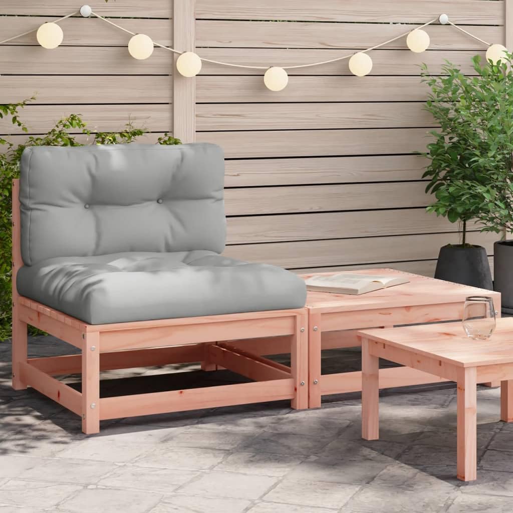 vidaXL Heim & Garten Gartensofa Douglasie ohne Armlehnen mit Hocker