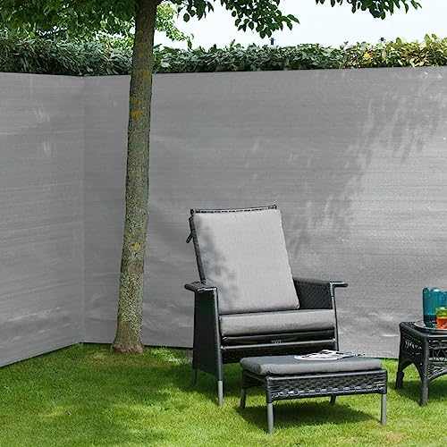 vidaXL Nature Sichtschutz grau 120x500cm PE-Gewebe Zaunblende