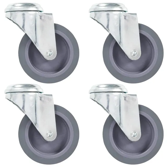 vidaXL Lenkrollen 75 mm Möbelrollen 4er-Set 180 kg