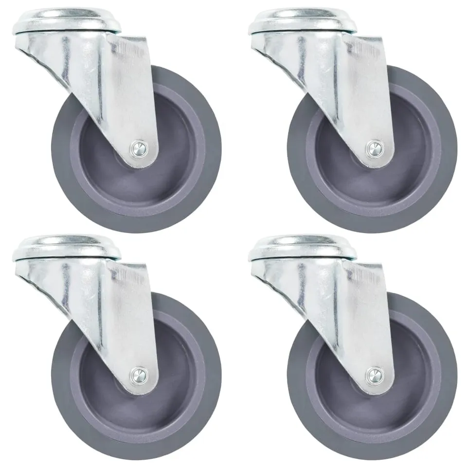 vidaXL Lenkrollen 75 mm Möbelrollen 4er-Set 180 kg