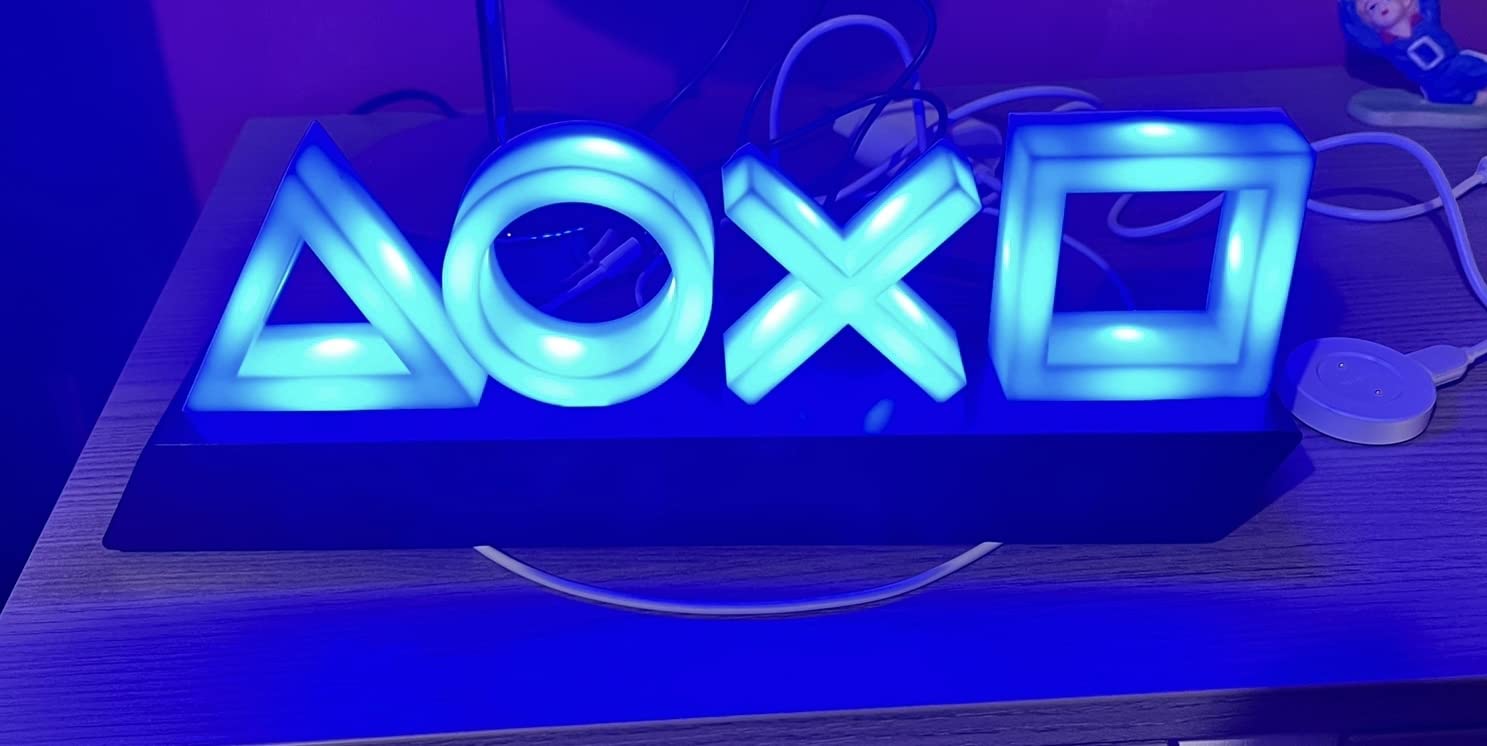 Paladone Lighting PlayStation Icons Tischlampe 30 cm mit 3 Lichtmodi