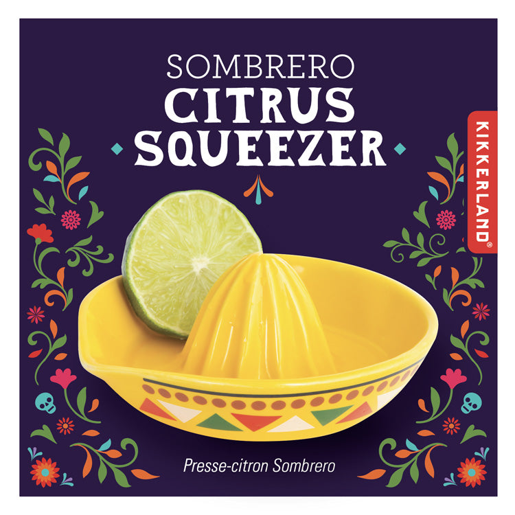 Kikkerland Kitchen Sombrero Citrus Squeezer Zitruspresse Keramik