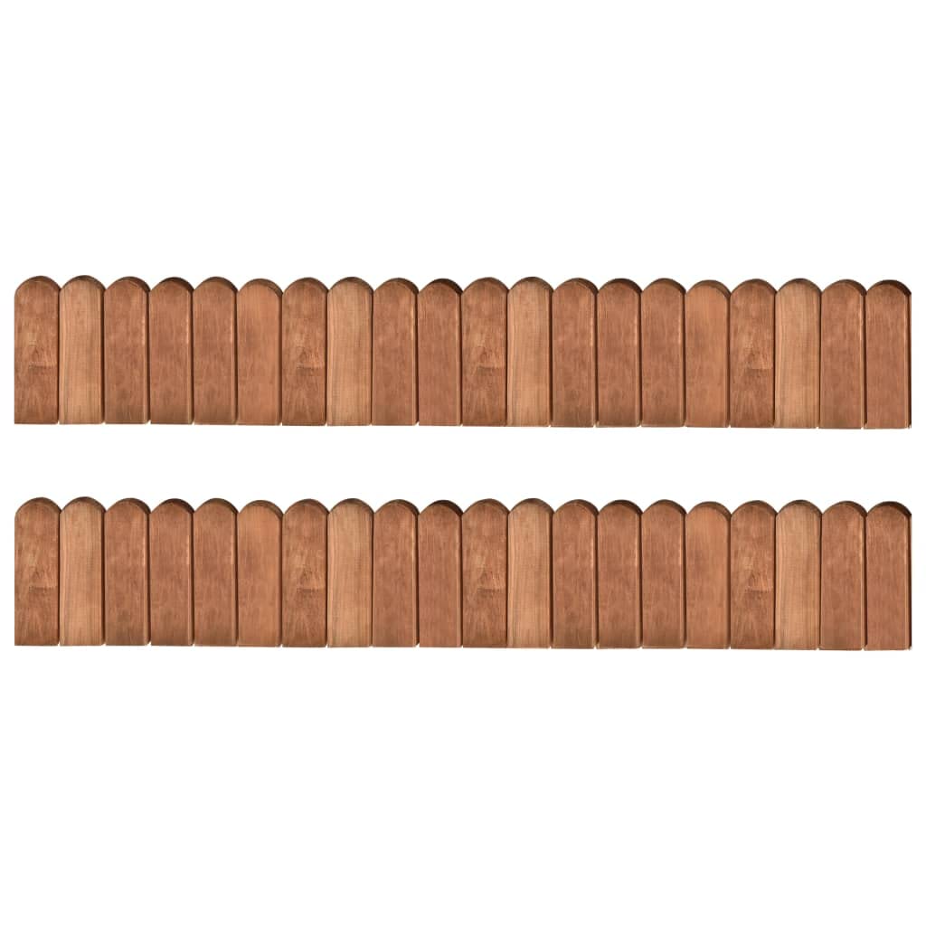 vidaXL Heim & Garten Rollboarder Beeteinfassung Braun 120 cm