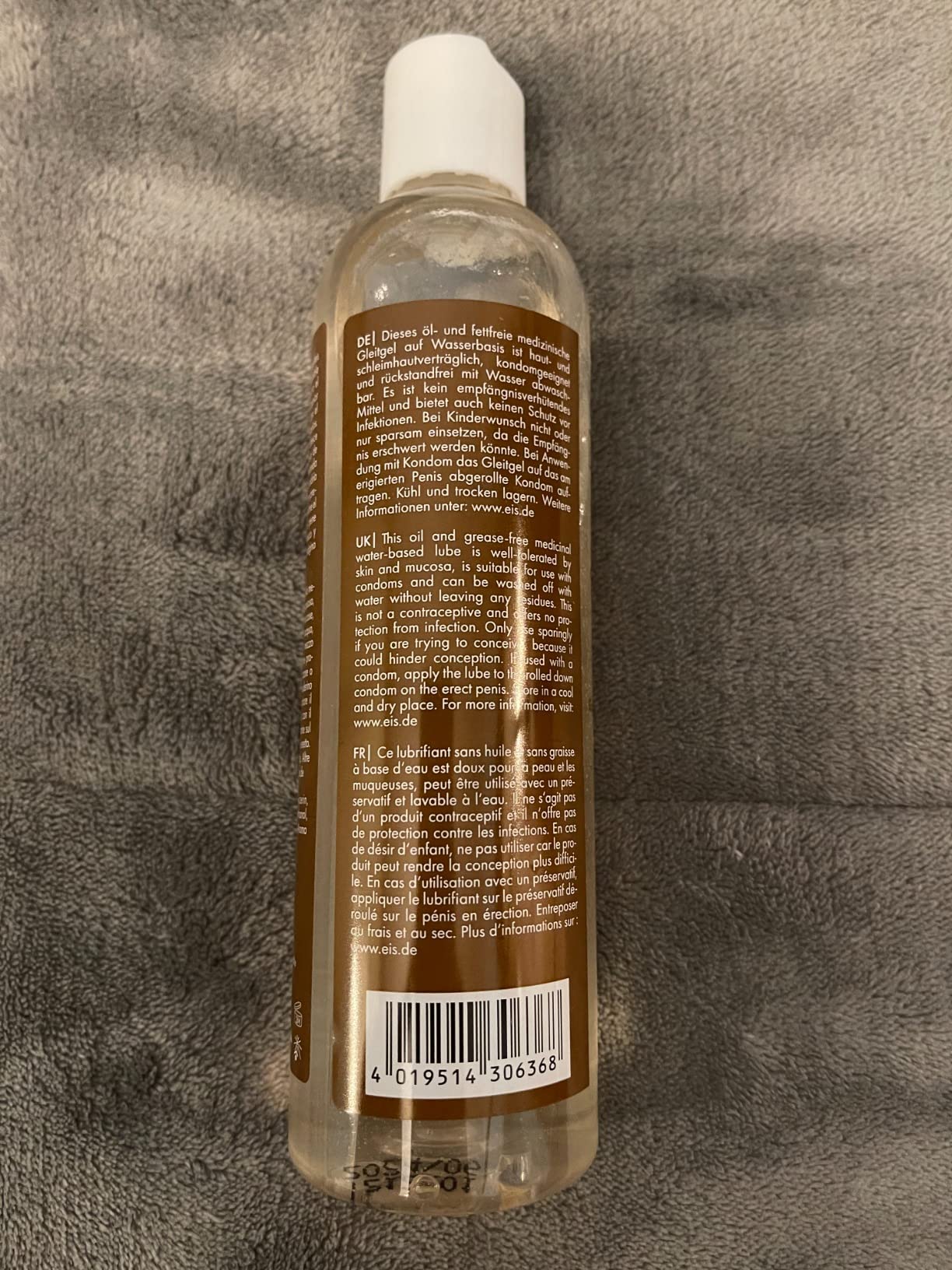 EIS Gleitgel Deluxe Aqua Schokolade 300 ml wasserbasiert